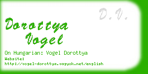 dorottya vogel business card